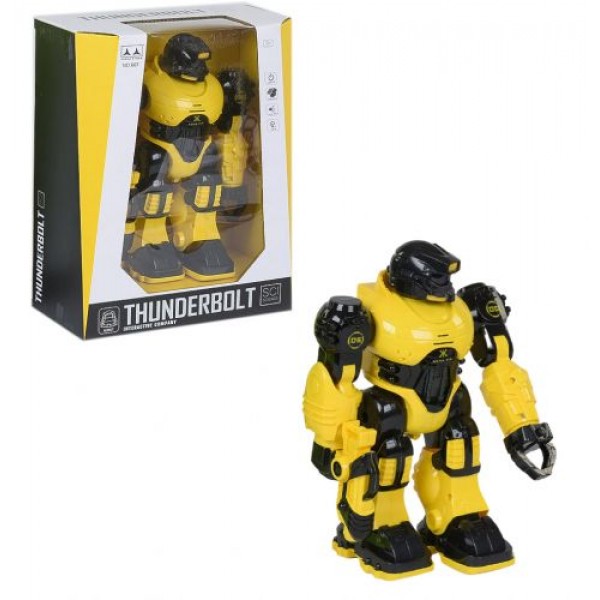

Робот ThunderBolt желтый THREE STARS ходит звук свет 607