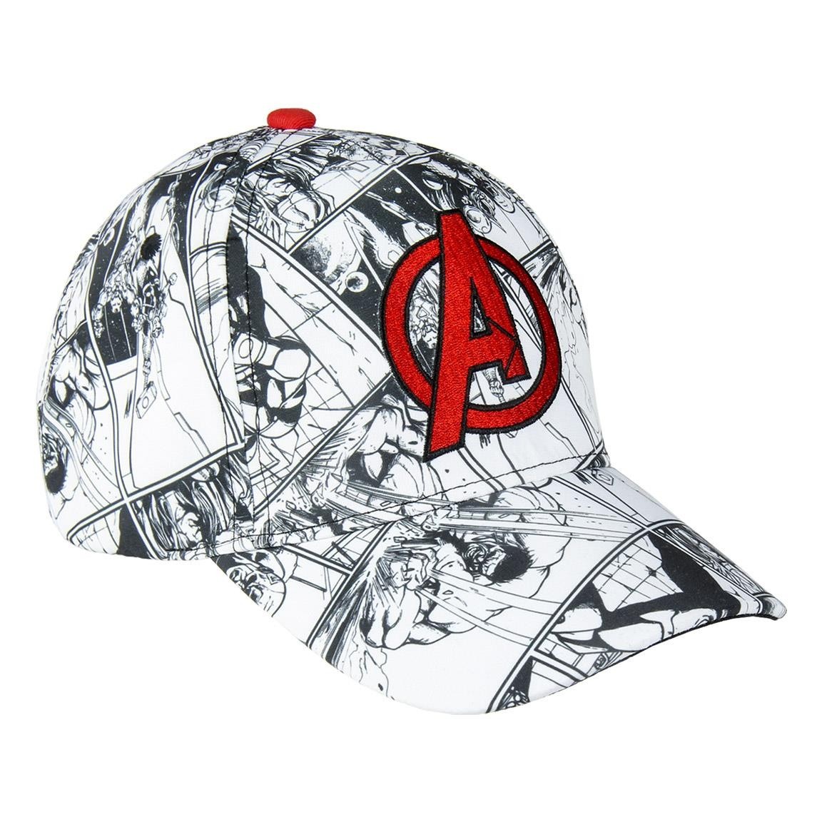 

Бейсболка летняя на мальчика Cerda AVENGERS MARVEL (53см) белая с красным 2200005320