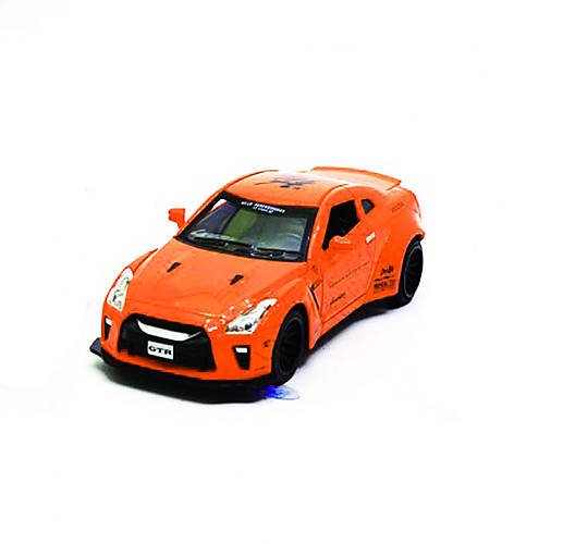 

Машинка «Nissan GTR» оранжевая Автопром (7862)