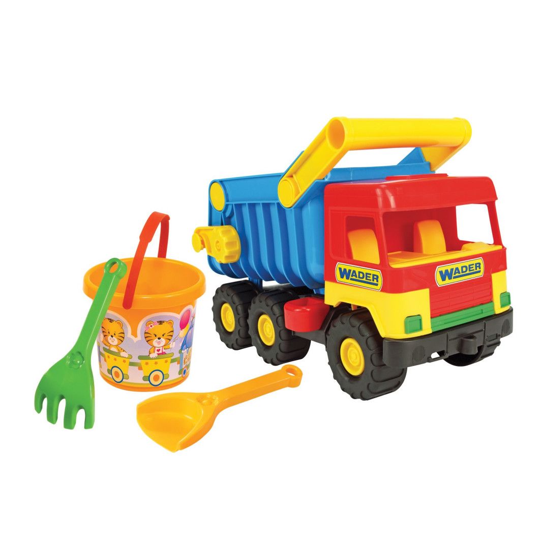 

Машинка игрушечная Самосвал Wader Middle Truck с набором для песка 4 эл. (39159)