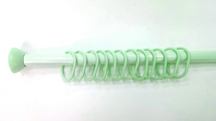 

Карниз для ванной Карниз для шторки в ванную Металл Plast Салатовый (IR01003)