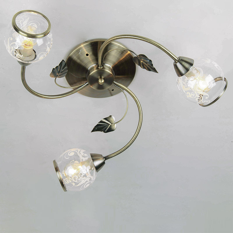 

Люстра стельова Light House ES-15978/3 бронза