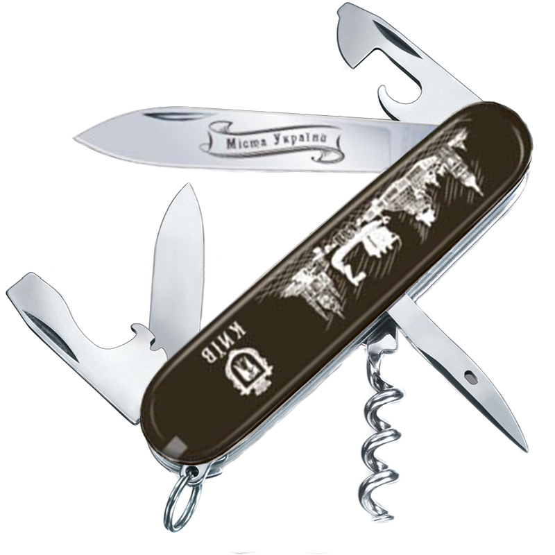 

Нож складной, мультитул Victorinox Spartan City 3D Киев (91мм, 12 функций), черный 1.3603.3R30