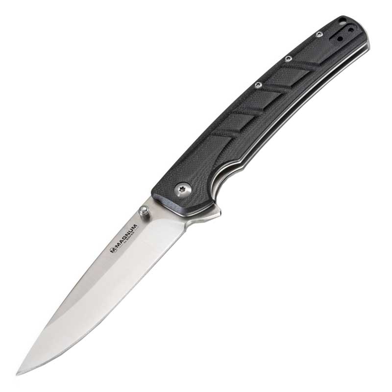 

Нож складной Boker Magnum Gatto Nero (длина: 210мм, лезвие: 100мм), черный