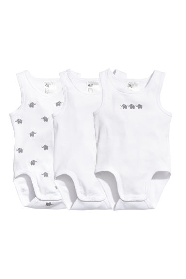 

Боди 3шт. H&M 0348995 74 cm Белый