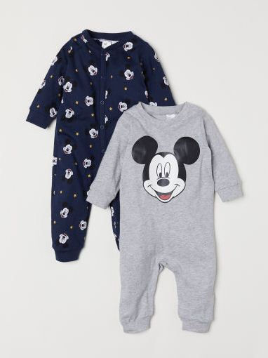 

2 пижамных комбинезона H&M 0657394 50 cm (5934750cm) Разноцветные
