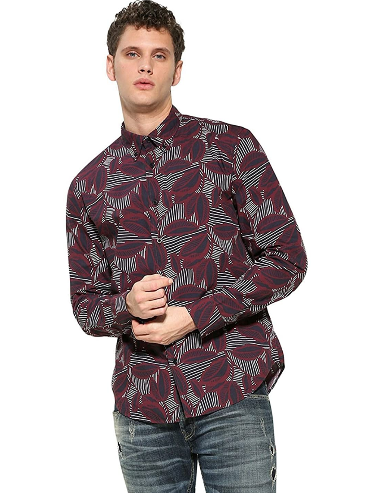 

Рубашка Desigual 17WMCW81  Красный, Рубашка Desigual 17WMCW81 XL Красный
