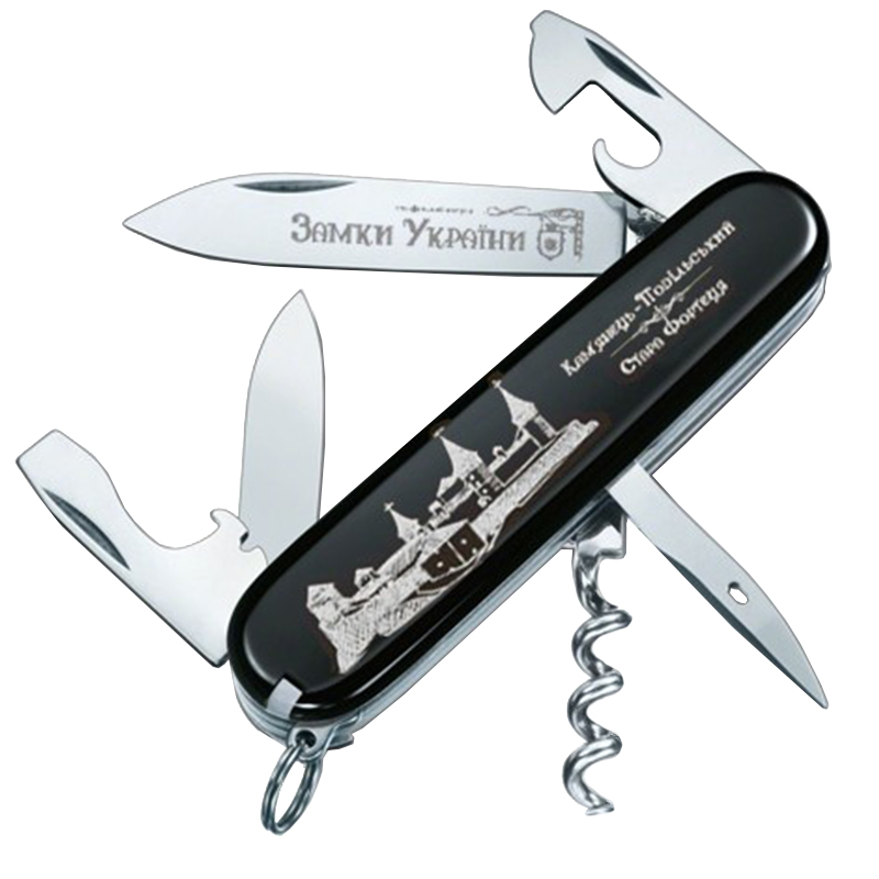 

Нож складной, мультитул Victorinox Spartan Castle (91мм, 12 функций), черный 1.3603.3R20