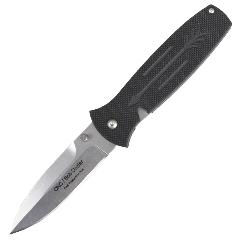 

Нож складной Ontario Bob Dozier Arrow (длина: 208мм, лезвие: 92мм, сатин), черный 9100