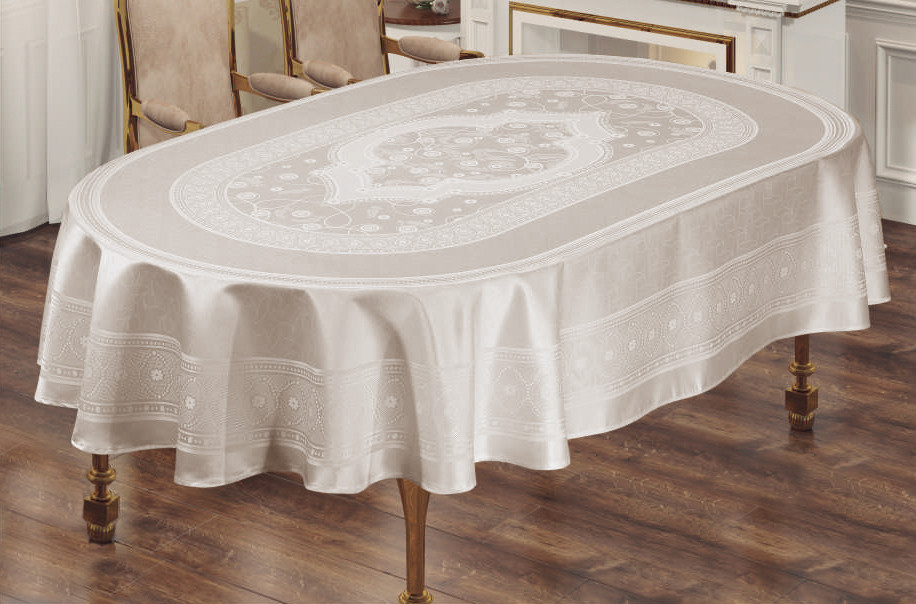

Скатерть Sagol тефлон 160x260 ovale St-052 Cappucino