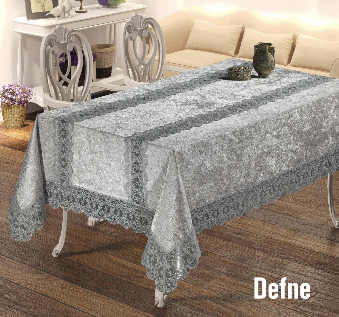 

Скатерть Велюр Maison Royale 160x350 Defne Grey