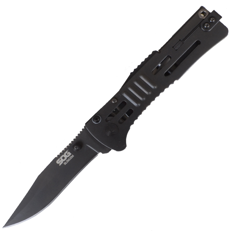 

Нож складной SOG SlimJim (длина: 188мм, лезвие: 81мм, черное)
