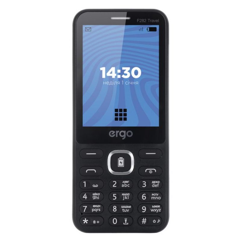 

Мобільний телефон ERGO F282 Travel Dual Sim(чорний)