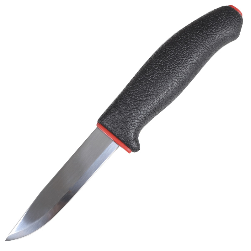 

Нож фиксированный Mora 711 (длина: 230мм, лезвие: 102мм), черный/красный
