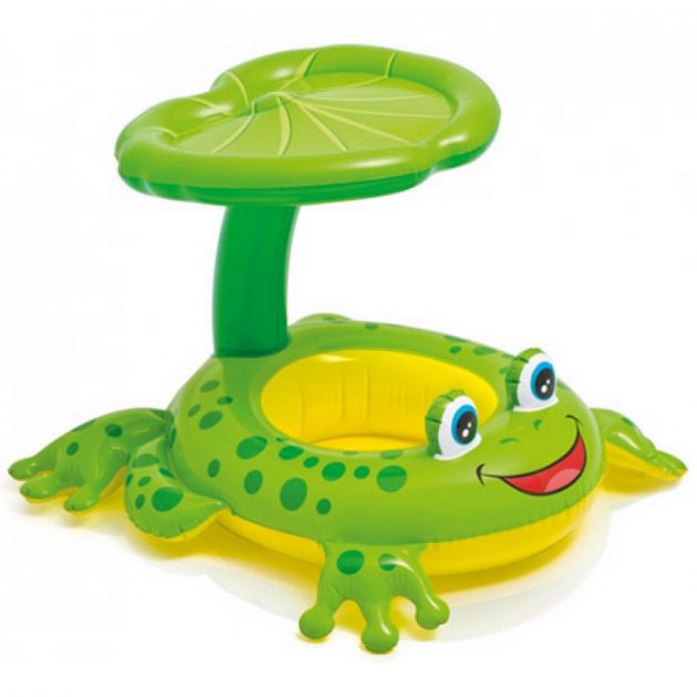 

Детский надувной плотик Intex Froggy Friend Shaded Baby Float с навесом 56584