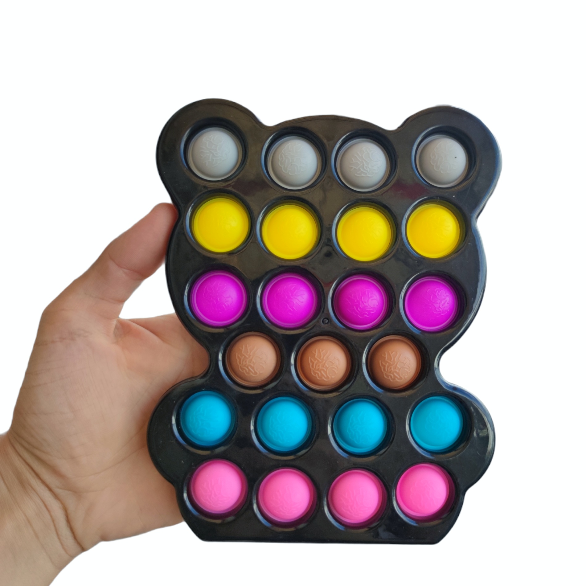 

Сенсорная игрушка Большой Мишка 16 см Simple Dimple поп ит антистресс симпл димпл pop it 142.12.53