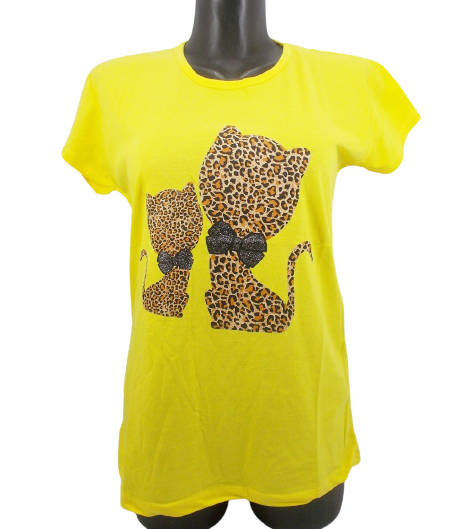 

Женская футболка хлопок Heyc H207  желтая, Женская футболка хлопок Heyc H207 L желтая