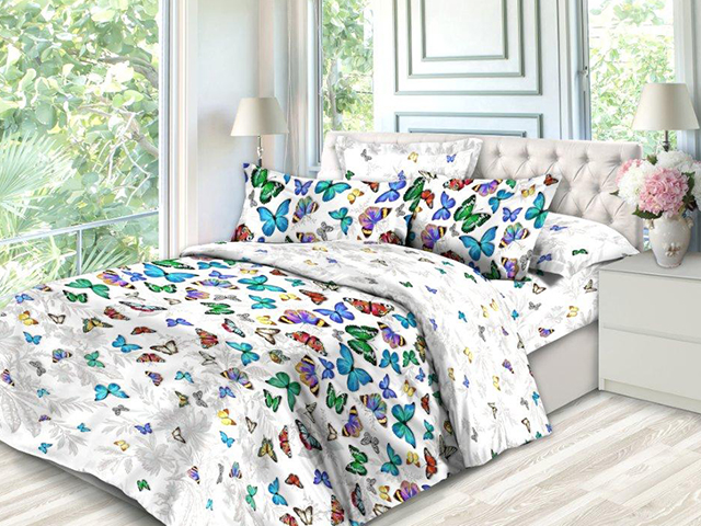 

Комплект постельного белья Novita Premium 150х215 (15407-1 Бабочки 150х215)