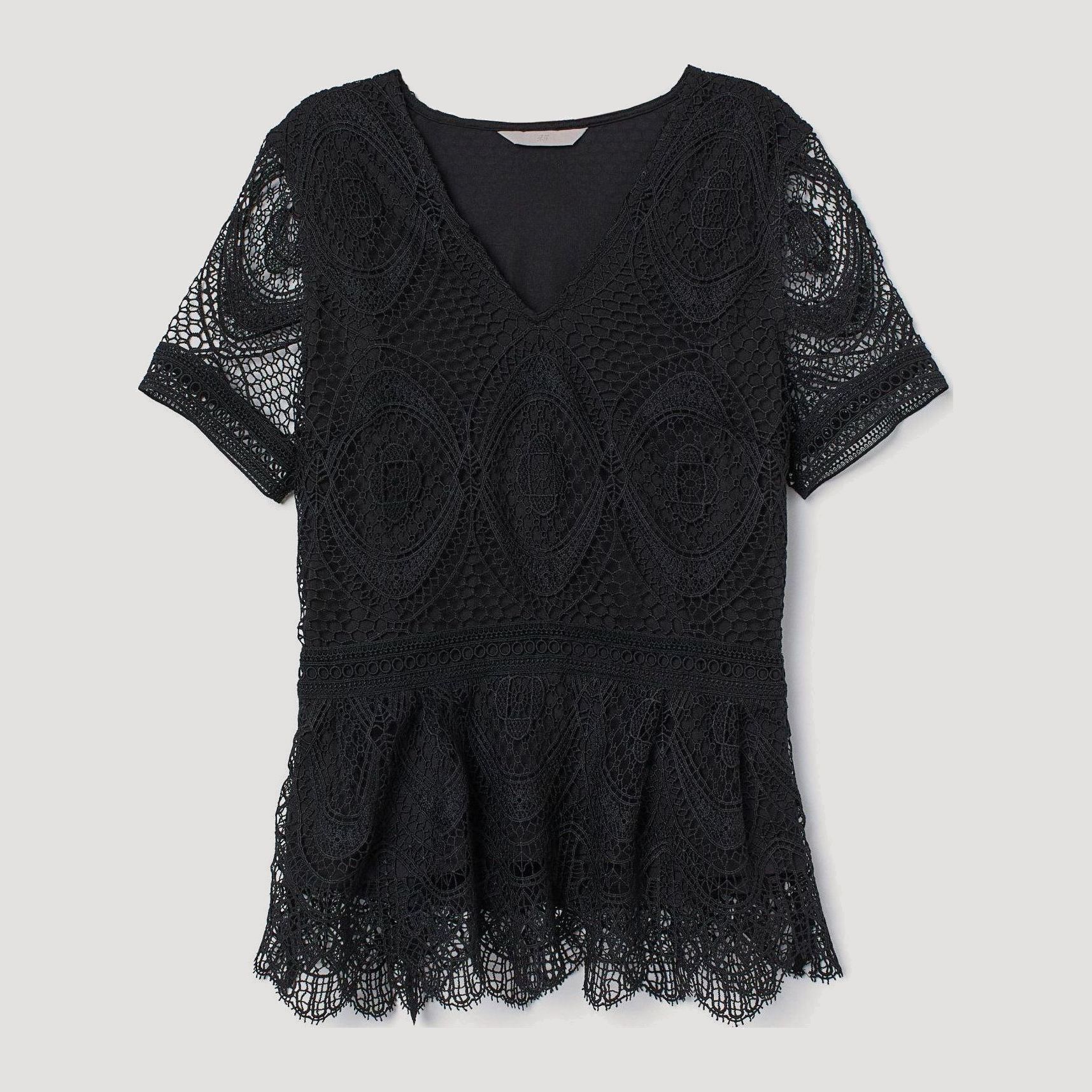 

Блузка H&M 8117730-AAAD L Черная