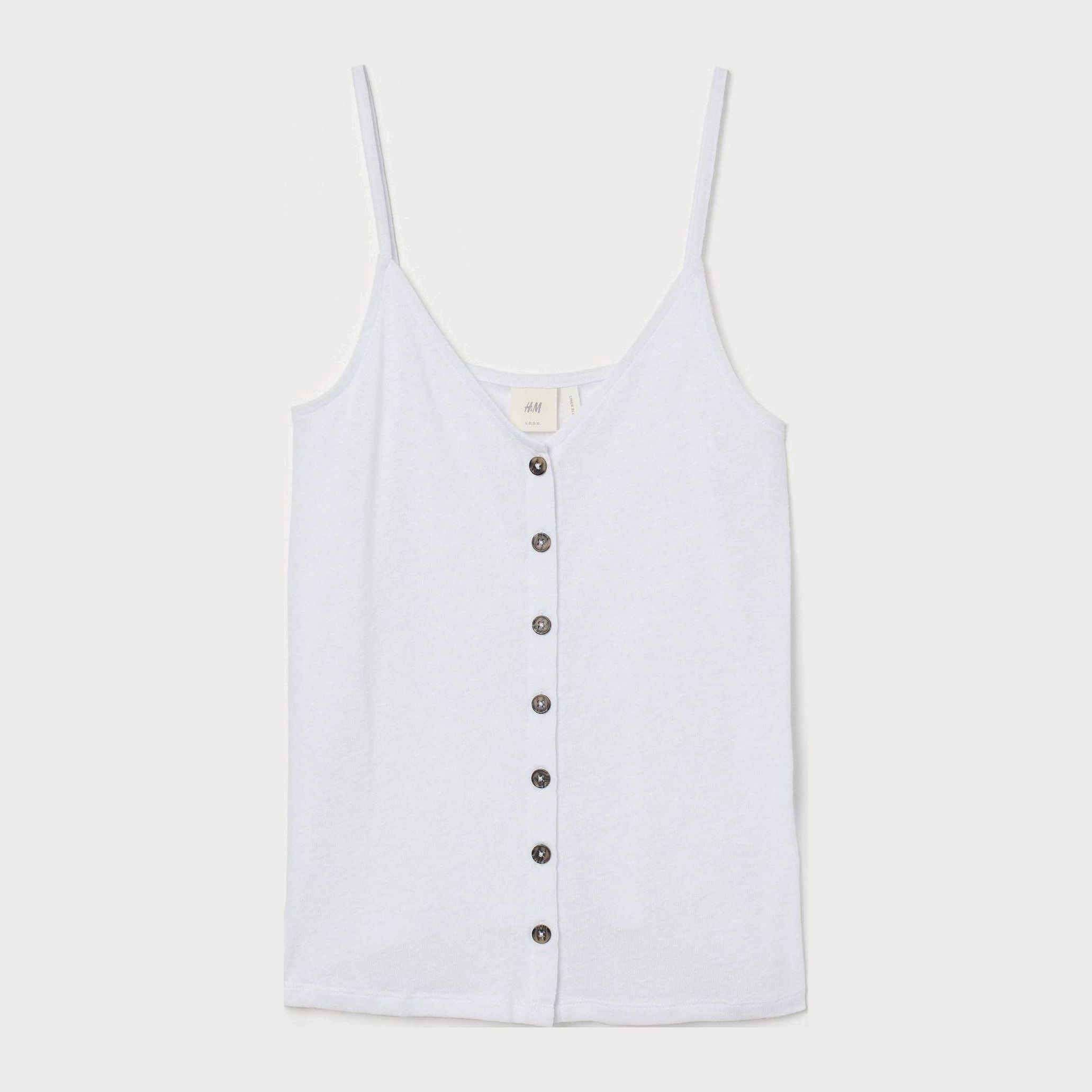 

Топ H&M 8698112-ACTS XL Белый