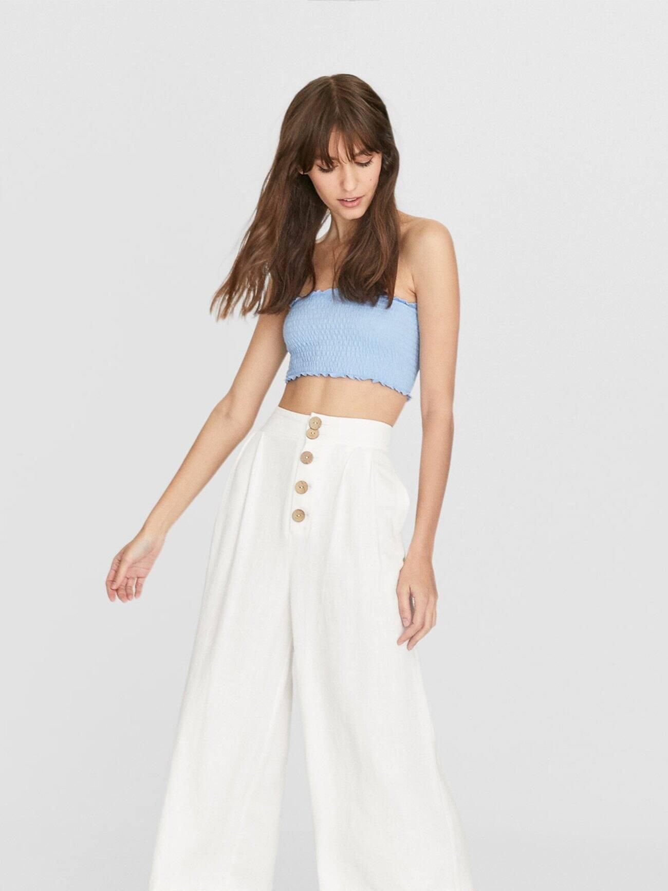 

Топ Stradivarius 0686/003/042-ACUP M Голубой