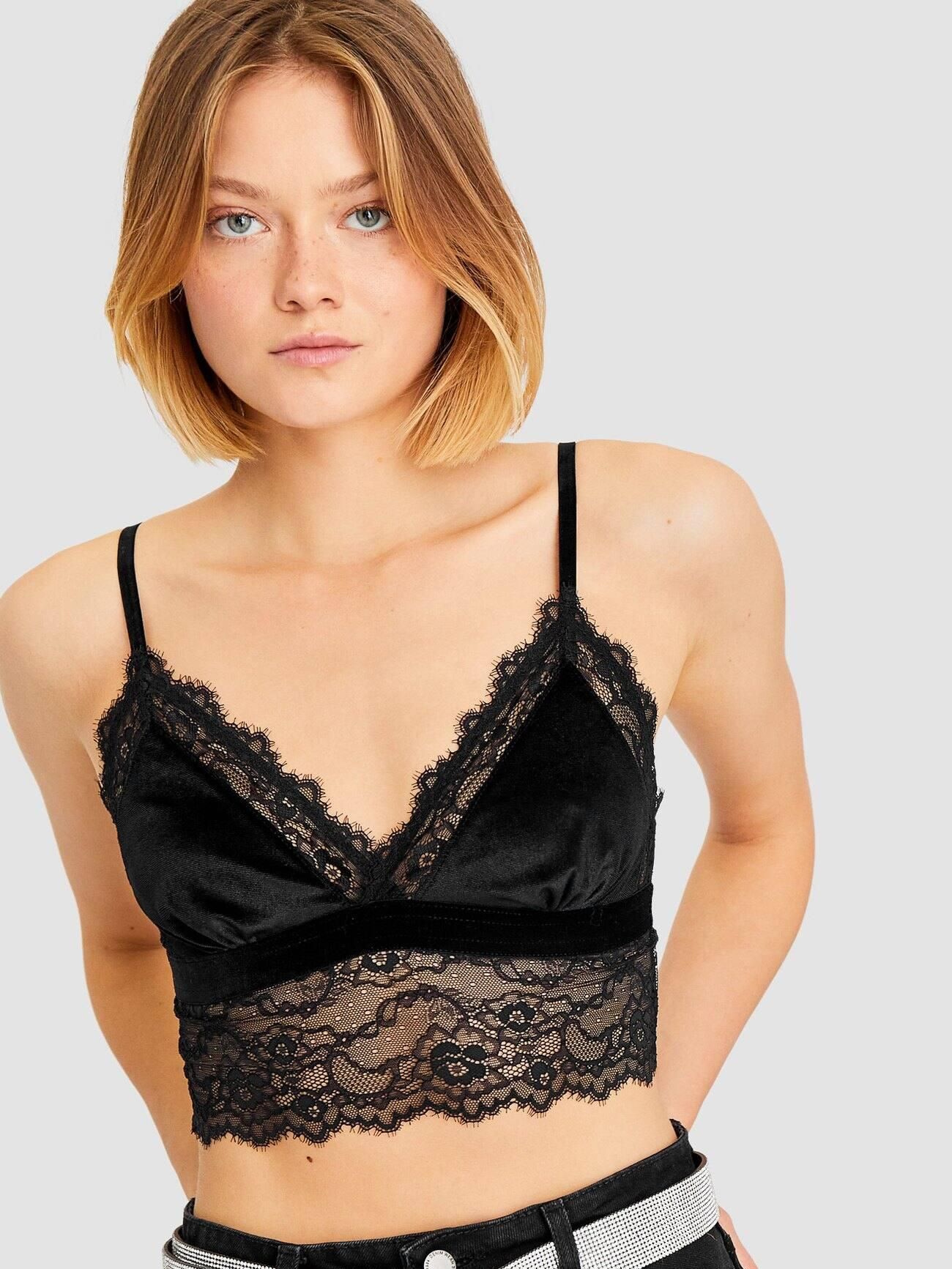 

Топ Stradivarius 3847/003/001-AAAD M Черный