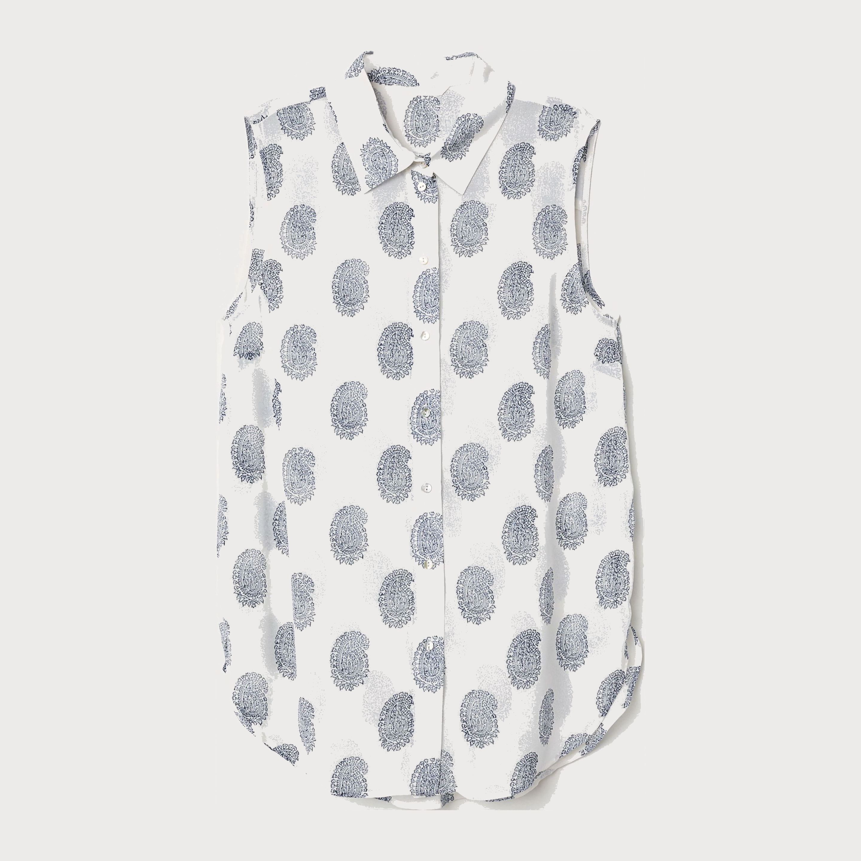 

Блузка H&M 6314188-ACSA 40 Белая с синим