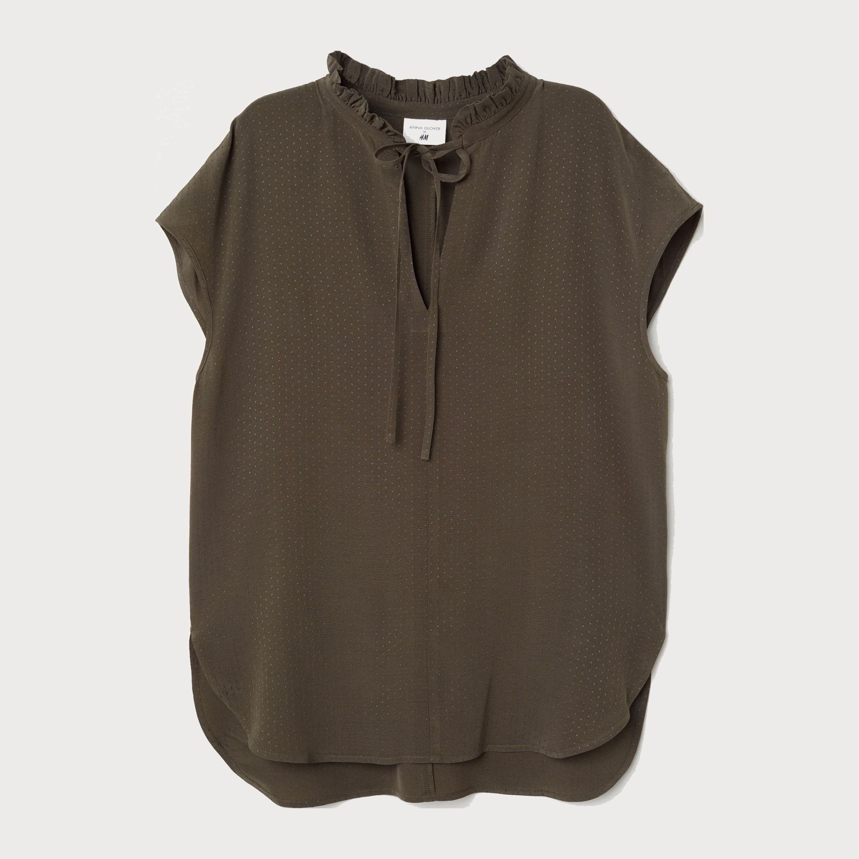 

Блузка H&M 6461017-ABTE 38 Болотная