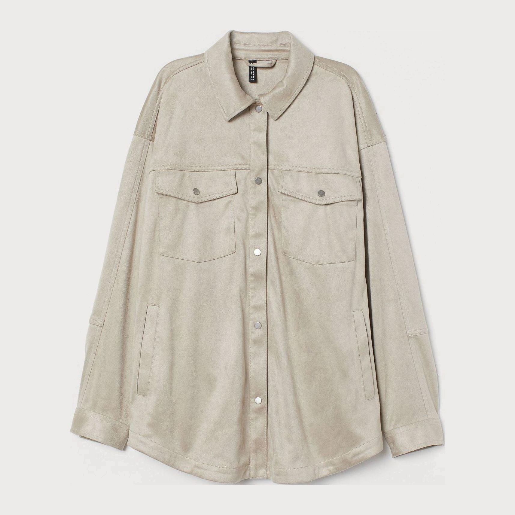 

Куртка-рубашка H&M 8179921-ACWJ S Светло-бежевая