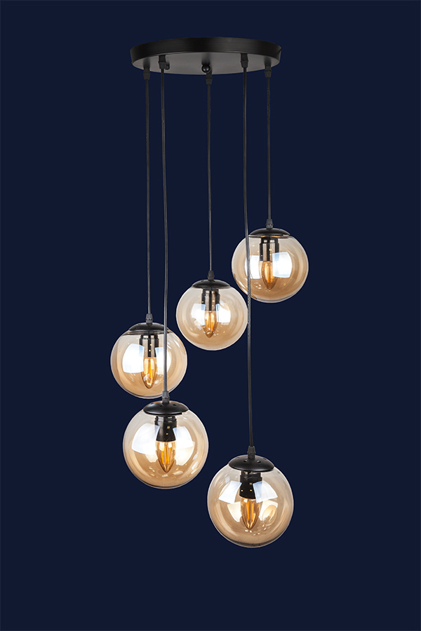 

Люстра Лофт Молекула Levistella 756Pr150F-5 Bk+Br (300)