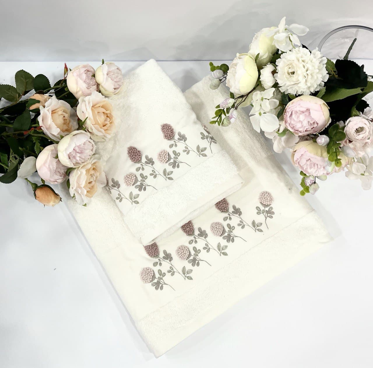 

Полотенца Pupilla Collection Хлопок-бамбук 100 Penye 50 x 90 70 x 140 белый