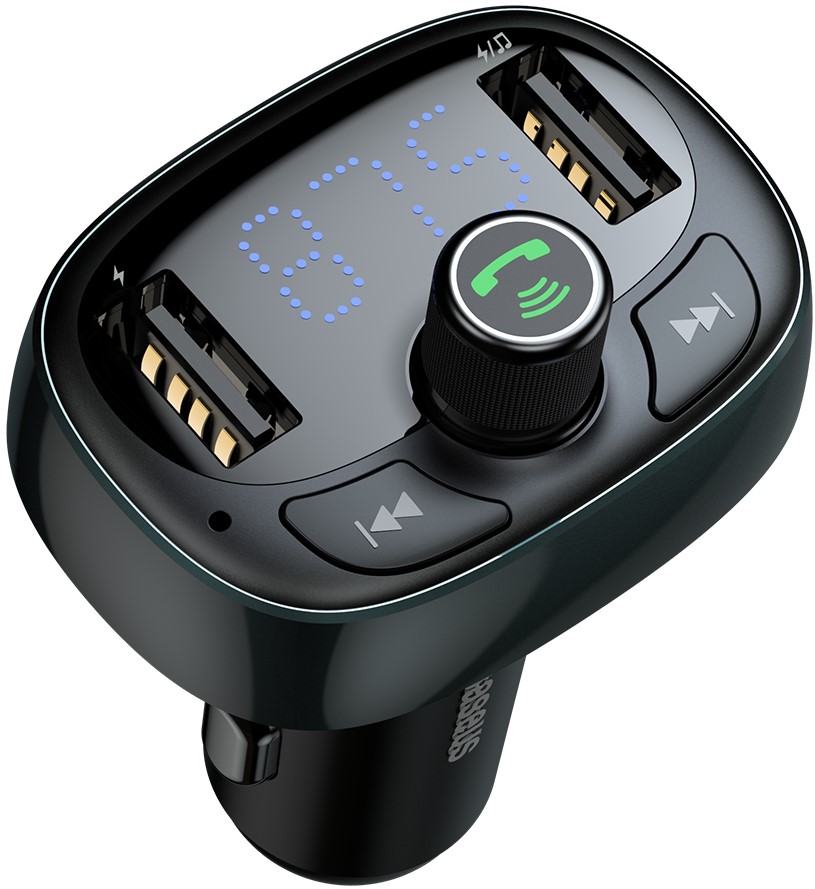 

Автомобильное зарядное устройство Baseus T-Typed MP3 Car Charger S-09 2USB 3.4A Серебристый