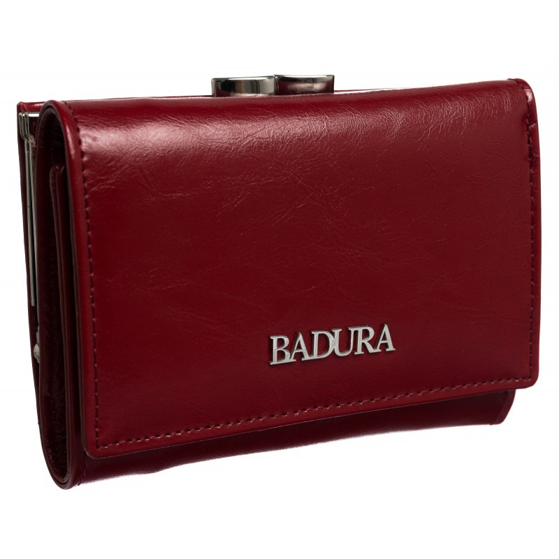 

Жіночий шкіряний гаманець Badura з RFID 9 х 12 х 3 (B-41374P-BPR) - червоний