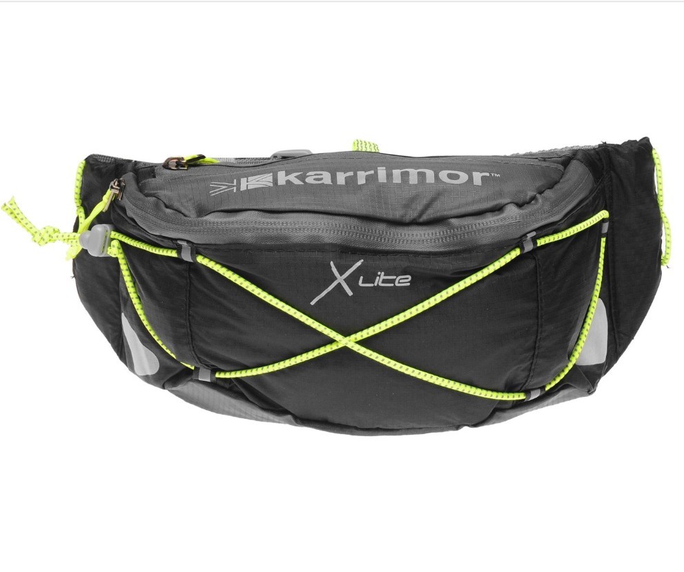 

​Поясная сумка Karrimor X Lite Waist Xlite черная с зеленым