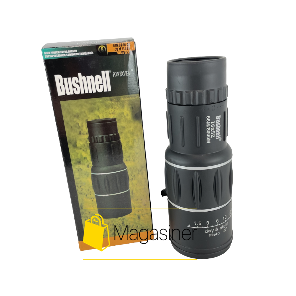 

Монокуляр подзорная труба BUSHNELL 16x52 66М/8000М для охоты, для рыбалки с ручной фокусировкой