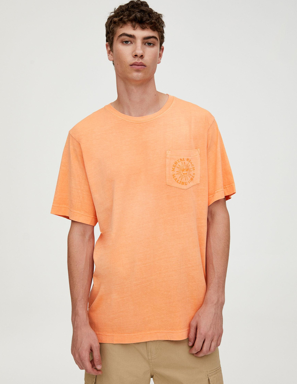 

Футболка PULL & BEAR М0111724 (9230/516/615) цвет оранжевый M
