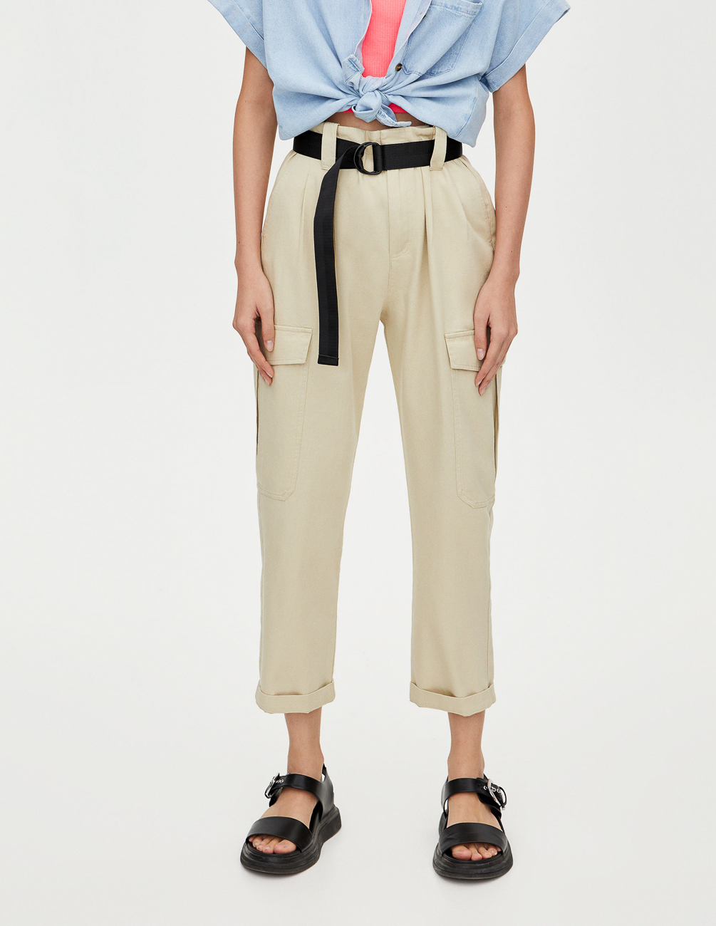 

Брюки PULL & BEAR Ж1065711 (9671/312/805) цвет бежевый, Брюки PULL & BEAR Ж1065711 (9671/312/805) цвет бежевый XL