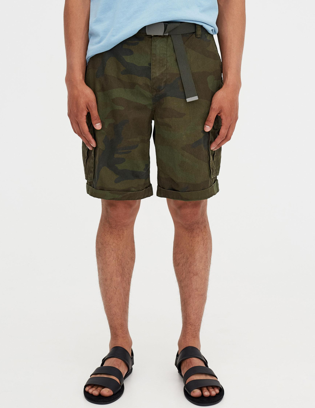 

Шорты PULL & BEAR М0111494 (5696/515/505) цвет зеленый 32