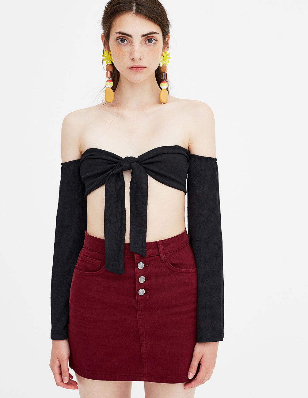 

Топ PULL & BEAR Ж1066500 (9241/395/800) цвет черный M