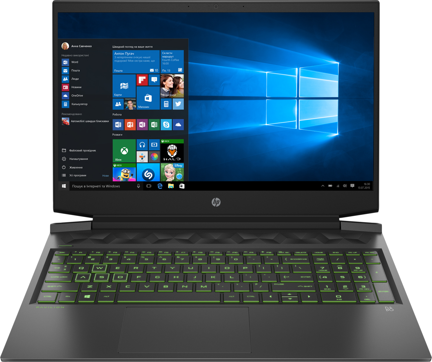 

Ноутбук HP Pavilion Gaming 16-a0006ur Dark Grey
