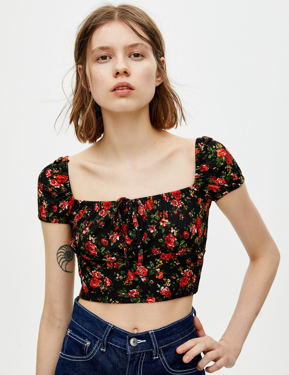 

Топ PULL & BEAR Ж1066518 (5247/314/800) цвет черный XL