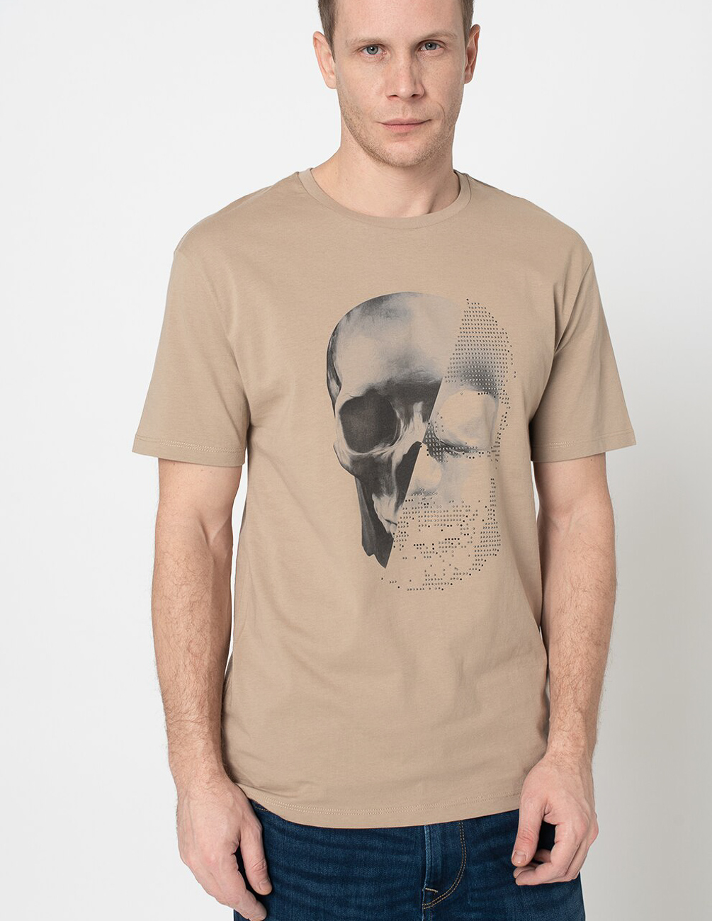 

Футболка JACK&JONES М0111073 цвет бежевый L