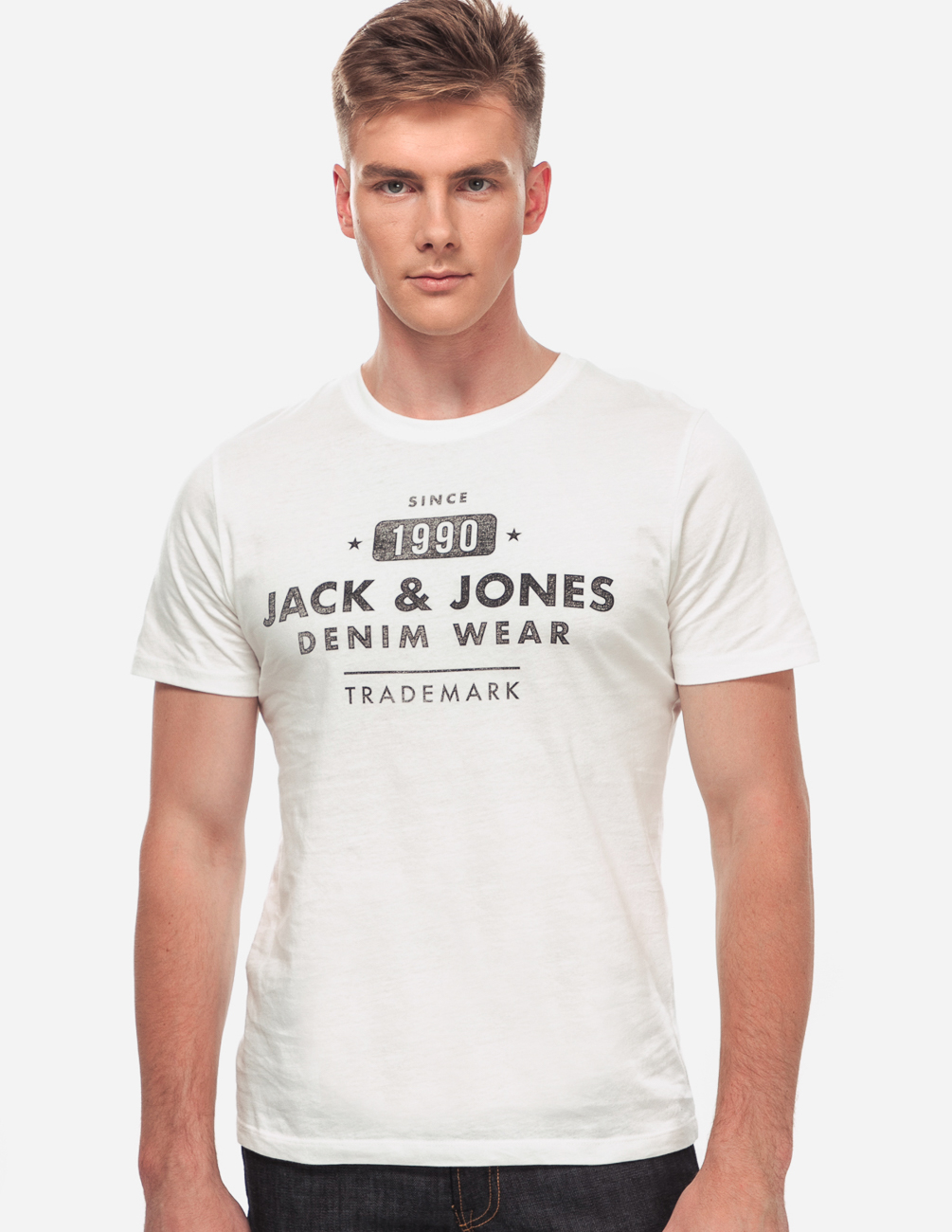 

Футболка JACK&JONES М0111154 цвет белый M