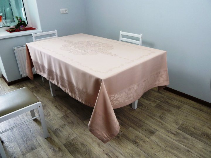 

Скатерть водоотталкивающая тефлоновая SAFIR прямоугольная Jumbo 160x400 бежевая