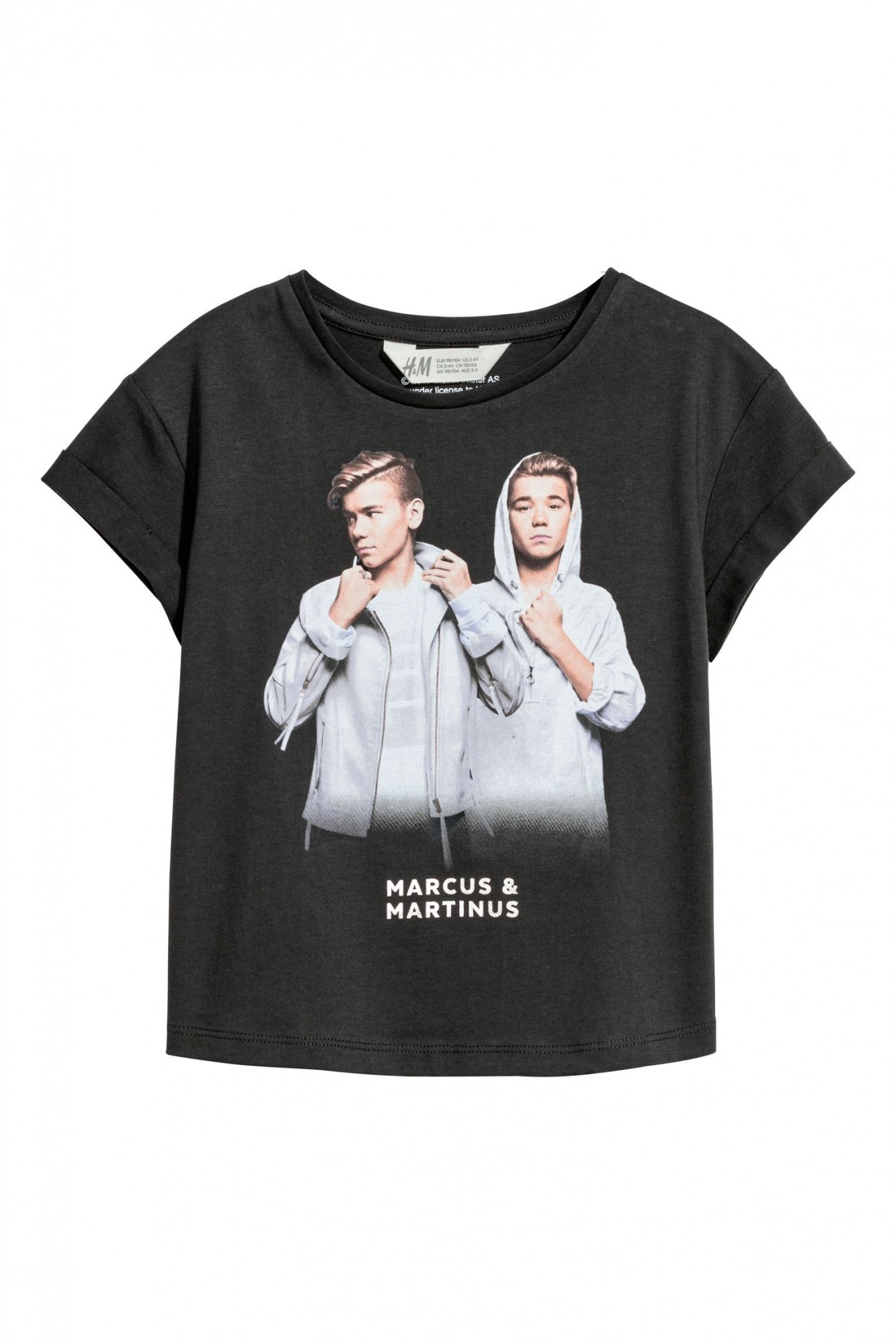 

Футболка H&M 92см черный 9999965939824
