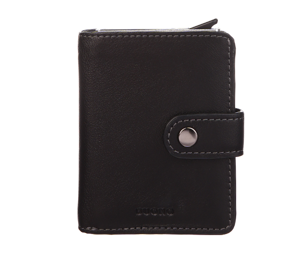 

Визитница-кошелек Buono Leather с механизмом Black (02-7749)