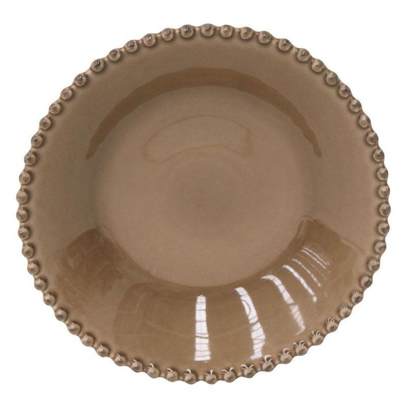 

Тарелка для супа Португалия Costa Nova Pearl 24 см коричневая
