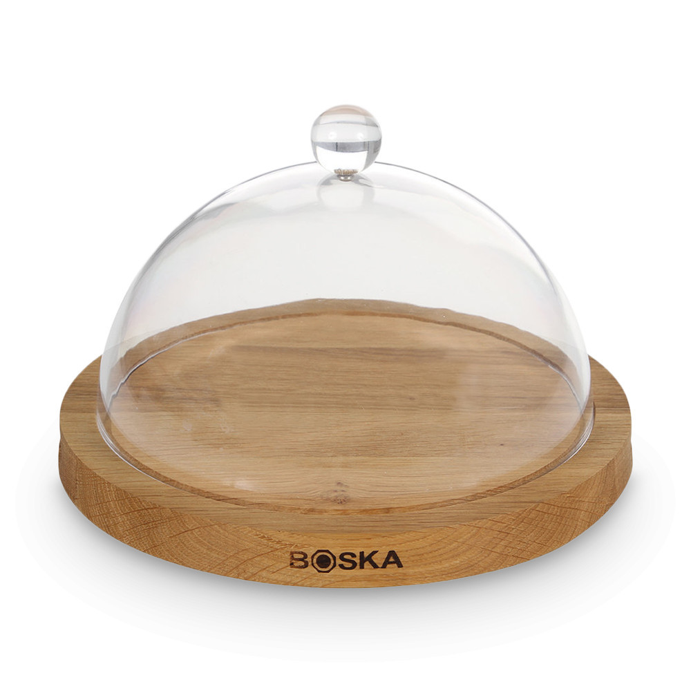 

Блюдо для сыра с крышкой 25см (дуб, пластик) BOSKA BSK859002