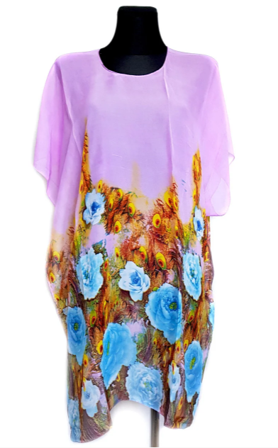 

Пляжная шифоновая туника Fashion Альмерия One Size 90*83 см сиреневый 525 -32