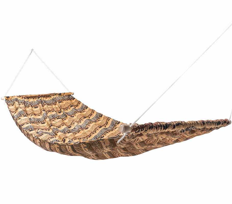 

Гамак с каркасом двухместный подвесной из ткани 270х150 планка 100 см с чехлом и креплением Seagard Safari Коричневый